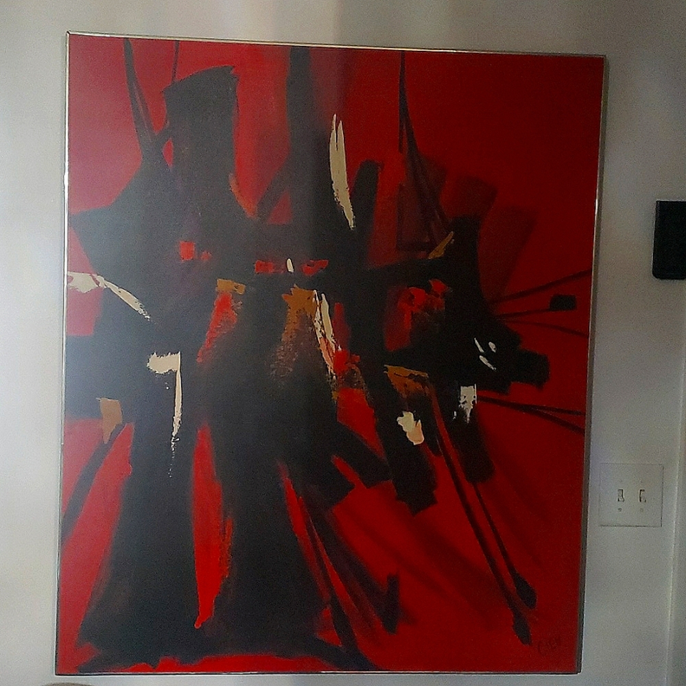 Mid Centry Oil Painting by Cien